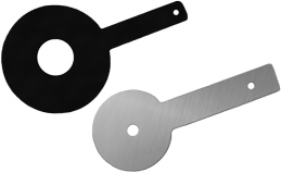 Orifice Plates, shown in Carbon Steel and Stainless Steel